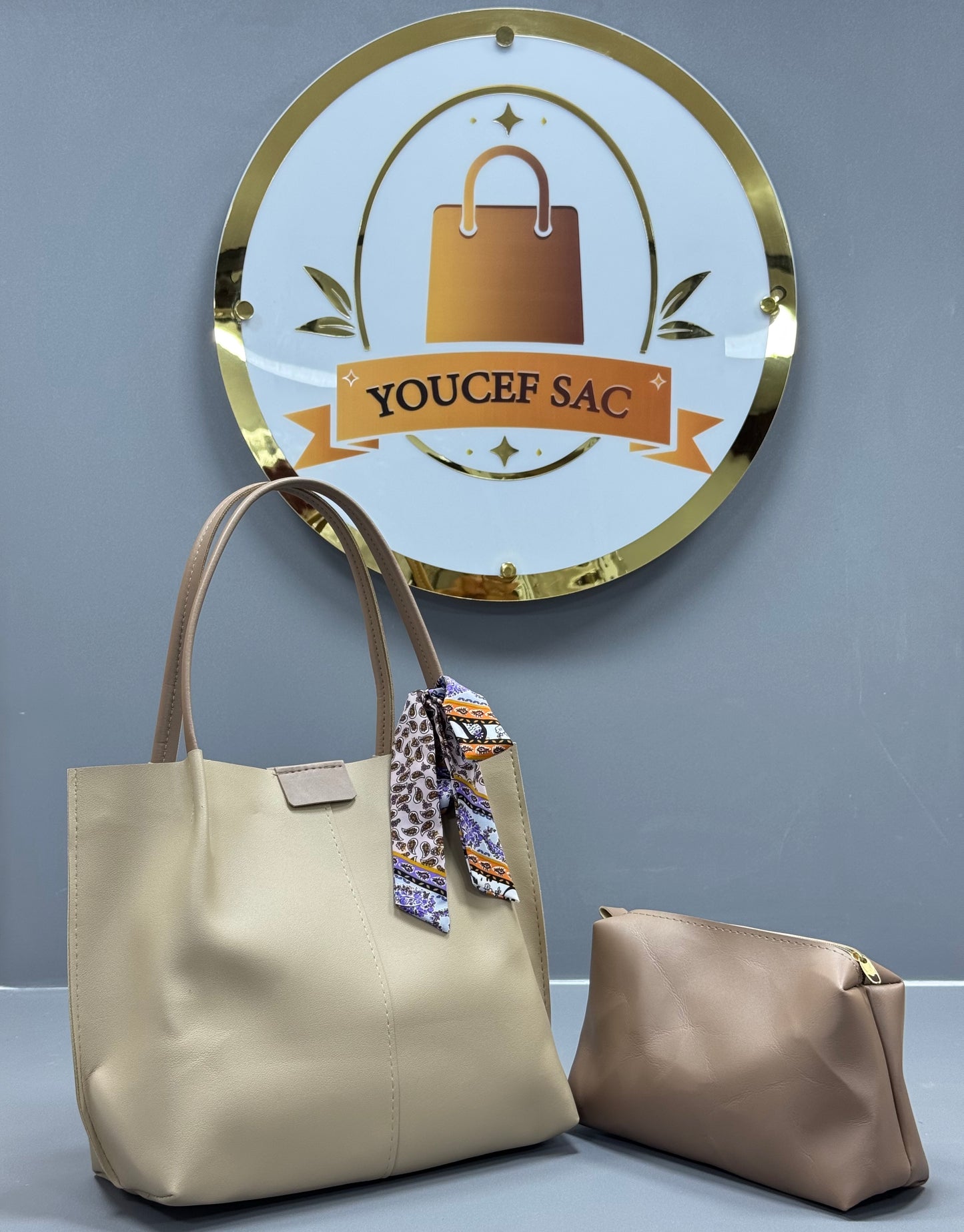 👜Sac Deux pièces avec le foulard ✨👝