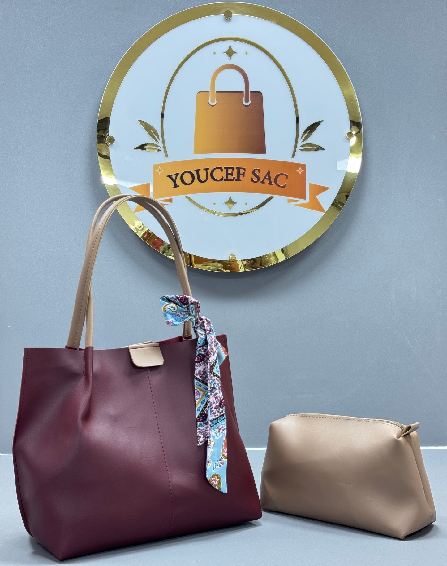 👜Sac Deux pièces avec le foulard ✨👝